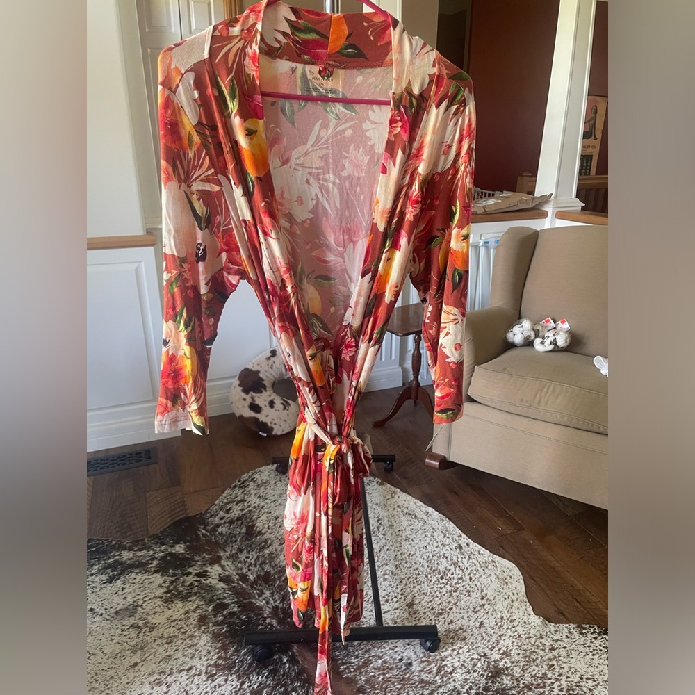 NEW Posh Peanut Lenora Maternity Robe L/XL-Sold out online